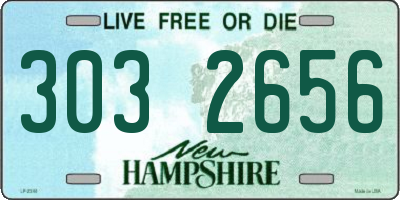 NH license plate 3032656