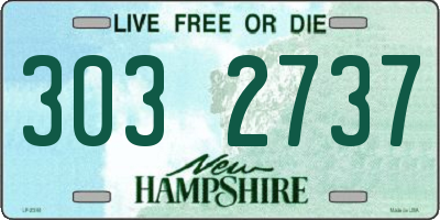 NH license plate 3032737