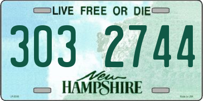 NH license plate 3032744