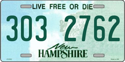 NH license plate 3032762