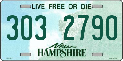 NH license plate 3032790