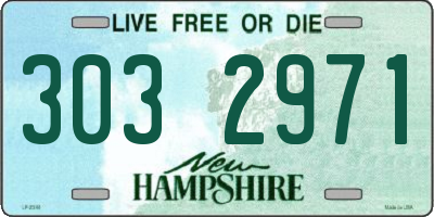 NH license plate 3032971