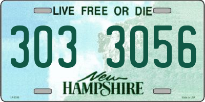 NH license plate 3033056
