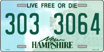NH license plate 3033064