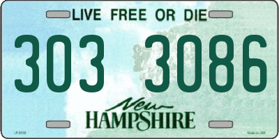 NH license plate 3033086