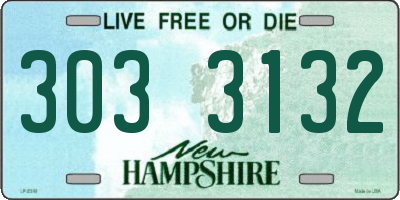 NH license plate 3033132