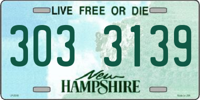 NH license plate 3033139