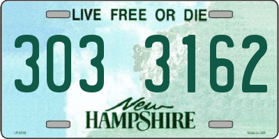 NH license plate 3033162