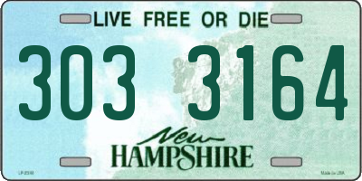 NH license plate 3033164