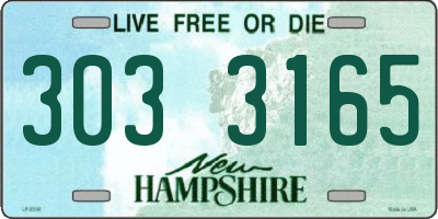 NH license plate 3033165