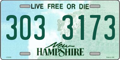 NH license plate 3033173