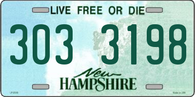 NH license plate 3033198