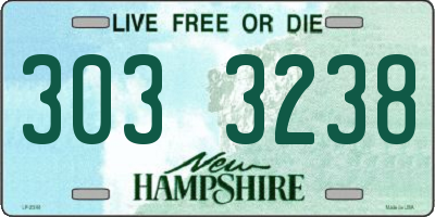 NH license plate 3033238