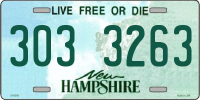 NH license plate 3033263