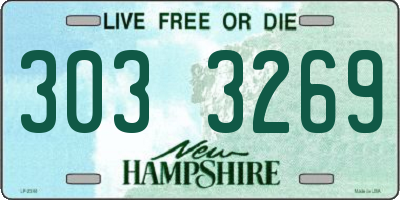 NH license plate 3033269