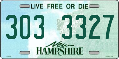 NH license plate 3033327