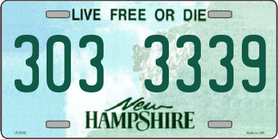 NH license plate 3033339