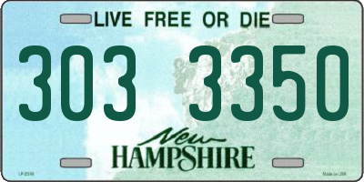 NH license plate 3033350