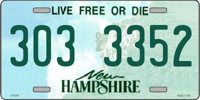 NH license plate 3033352