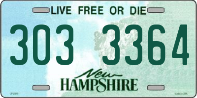 NH license plate 3033364