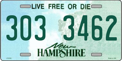 NH license plate 3033462