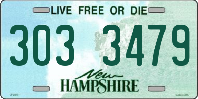 NH license plate 3033479