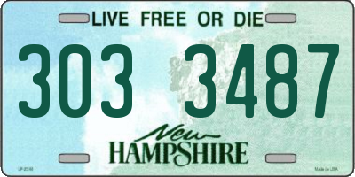 NH license plate 3033487