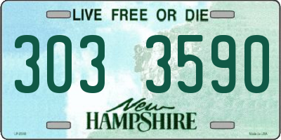 NH license plate 3033590