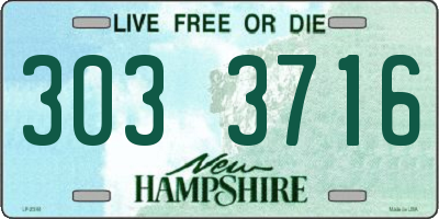 NH license plate 3033716