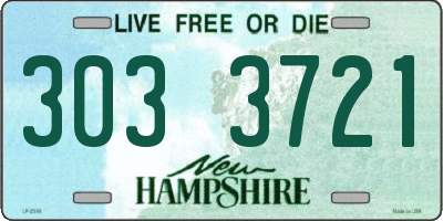 NH license plate 3033721
