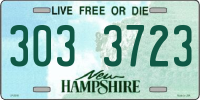 NH license plate 3033723
