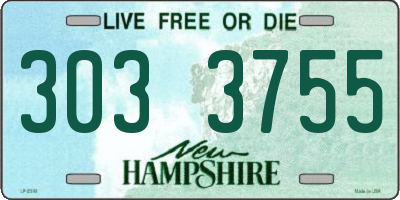 NH license plate 3033755