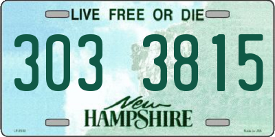 NH license plate 3033815