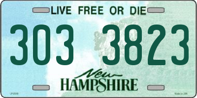 NH license plate 3033823