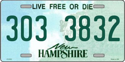 NH license plate 3033832