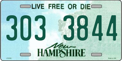 NH license plate 3033844