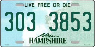 NH license plate 3033853