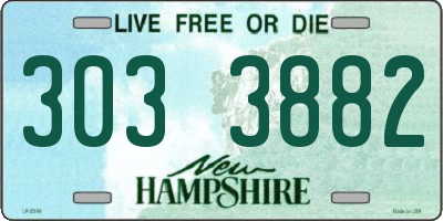 NH license plate 3033882