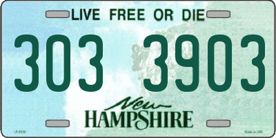 NH license plate 3033903