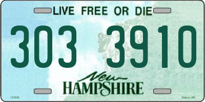 NH license plate 3033910