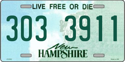 NH license plate 3033911