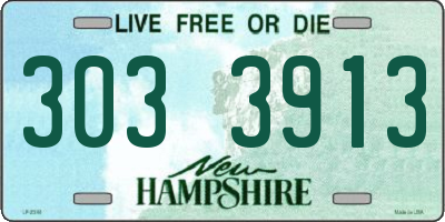 NH license plate 3033913