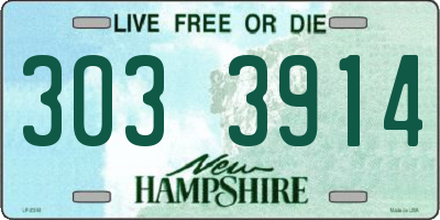 NH license plate 3033914