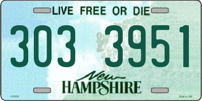 NH license plate 3033951