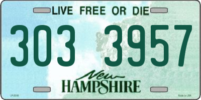 NH license plate 3033957