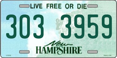 NH license plate 3033959