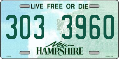 NH license plate 3033960