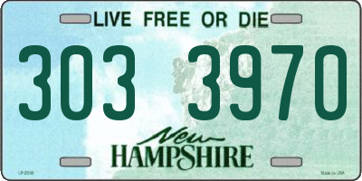 NH license plate 3033970