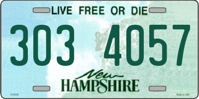 NH license plate 3034057