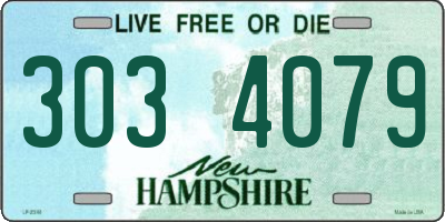 NH license plate 3034079